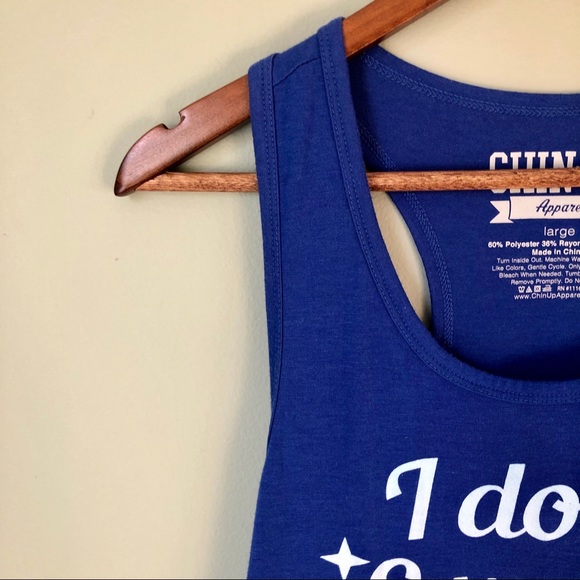 Chin-Up “I don’t sweat I sparkle” Workout Tank - Picture 2 of 7